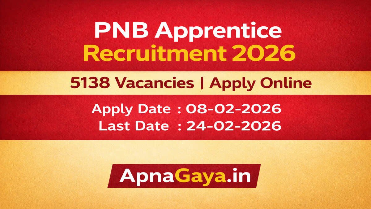 PNB Apprentice Recruitment 2026